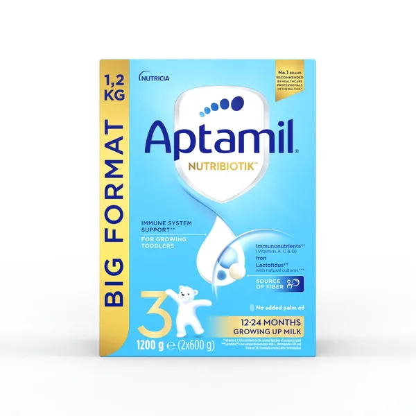 Piimasegu Aptamil 3 alates 12. kuust 1,2kg