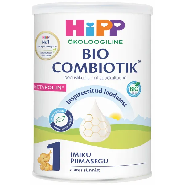 Piimasegu imikule Hipp 1 Combiotic alates sünnist, öko 800g