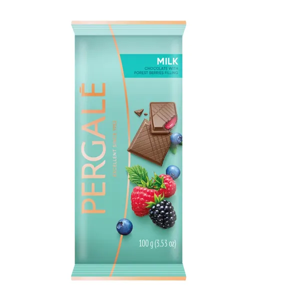 Piimašokolaad metsamarjatäidisega Pergale 100g