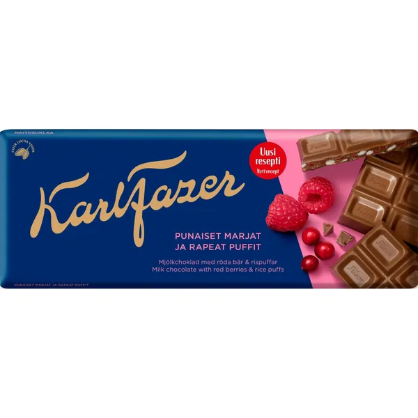 Piena šokolāde Karl Fazer ar ogām 180g