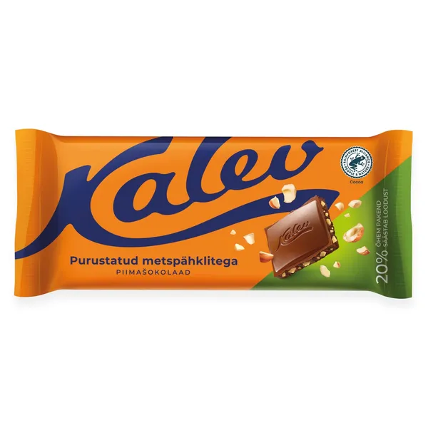 Piimašokolaad purustatud metspähklitega Kalev 100g