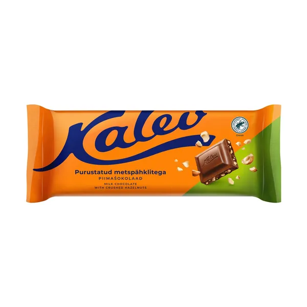 Piimašokolaad purustatud metspähklitega, KALEV, 190 g