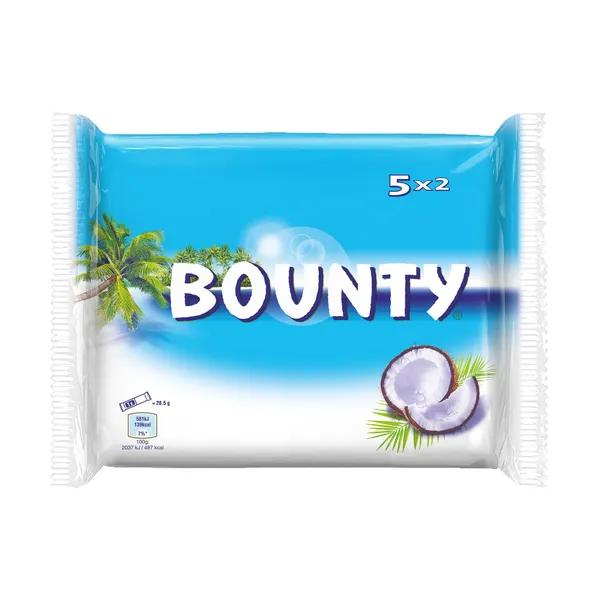 Piimašokolaadibatooni Bounty 5-pakk 285g