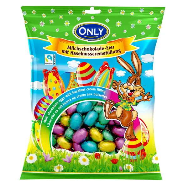 Piena šokolādes olas Only ar riekstiem 400g