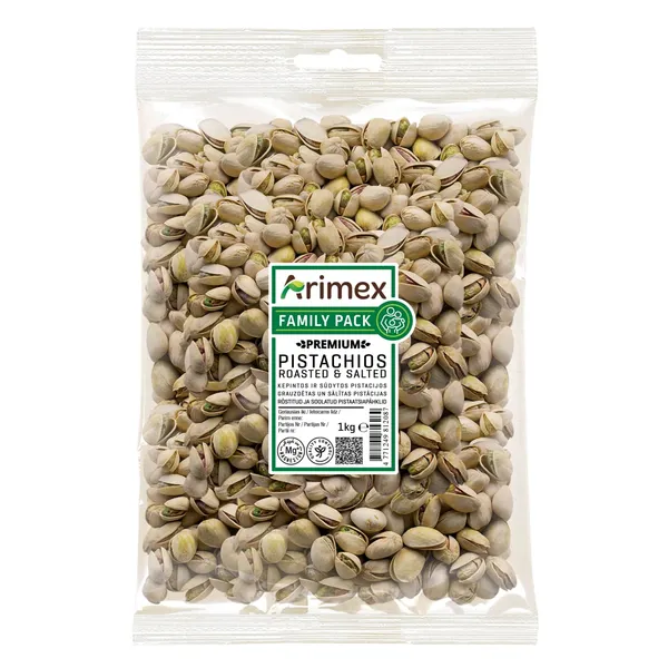 Pistaatsiapähklid röstitud ja soolatud Arimex 1kg