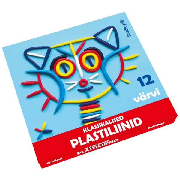 Plastiliin Bradley 12 värvi, 240g, klassikaline