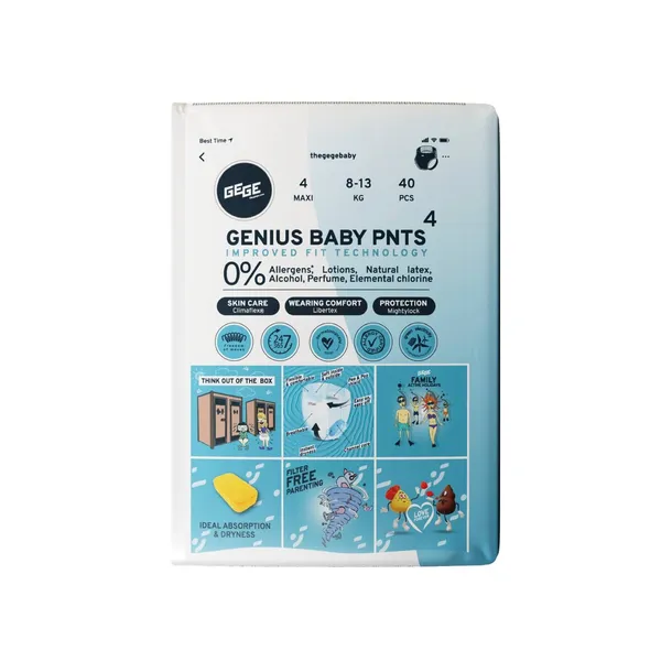 Biksītes Gege Premium MAXI 4 9-15kg 40gab.