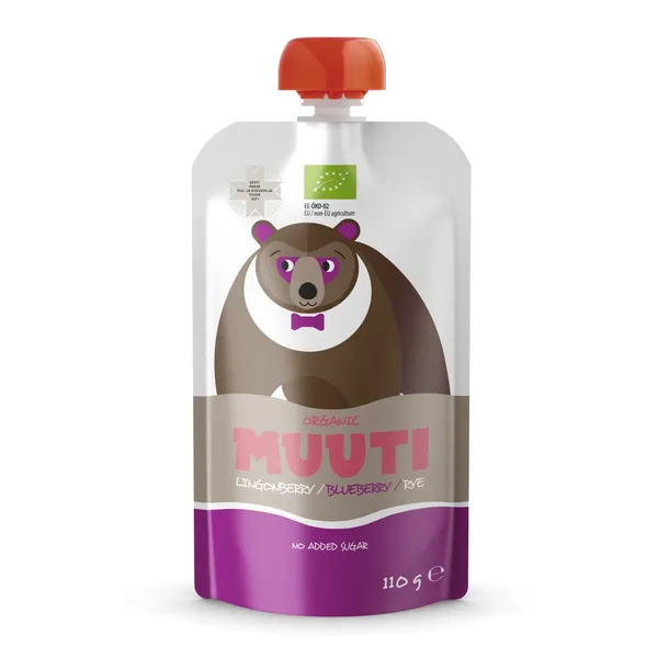 Pohla-mustika-rukkipuder Muuti ökoloogiline 110g