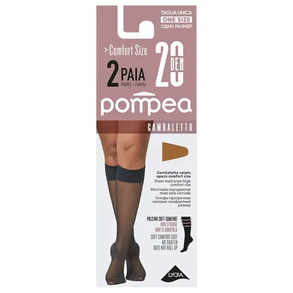 Põlvikud Comfort Size 20 ambrato 2pr