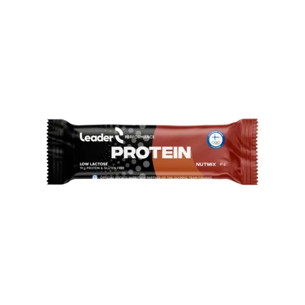 Proteiinibatoon erinevate pähklitega Leader Nutmix magusainega 61g