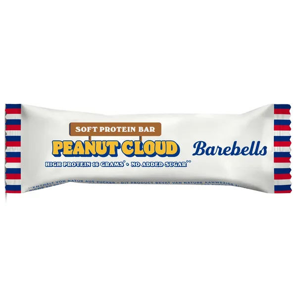 Proteiinibatoon Soft Bar Peanut Cloud, BAREBELLS, 55 g