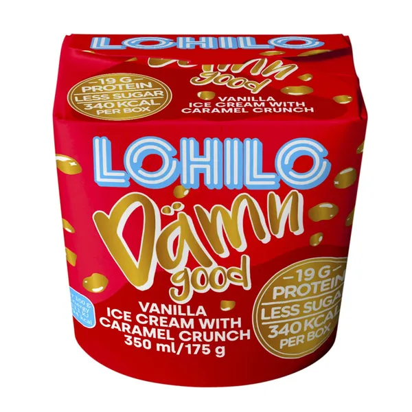 Proteiinijäätis Lohilo Dämn Good magusainetega 350ml