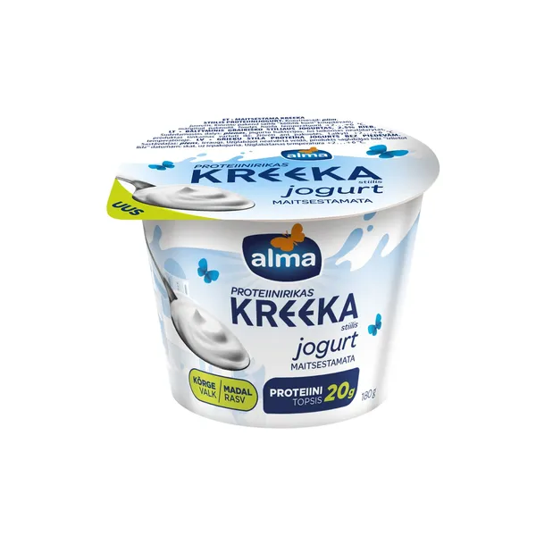 Proteiinijogurt kreeka stiilis maitsestamata Alma 180g