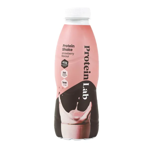 Proteiinijook maasikamaitseline magusainega Protein Lab 500ml