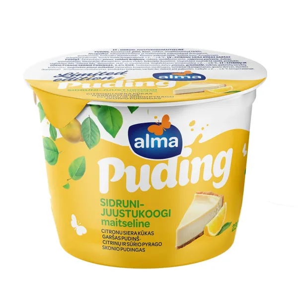 Puding sidruni-juustukoogimaitseline Alma 230g