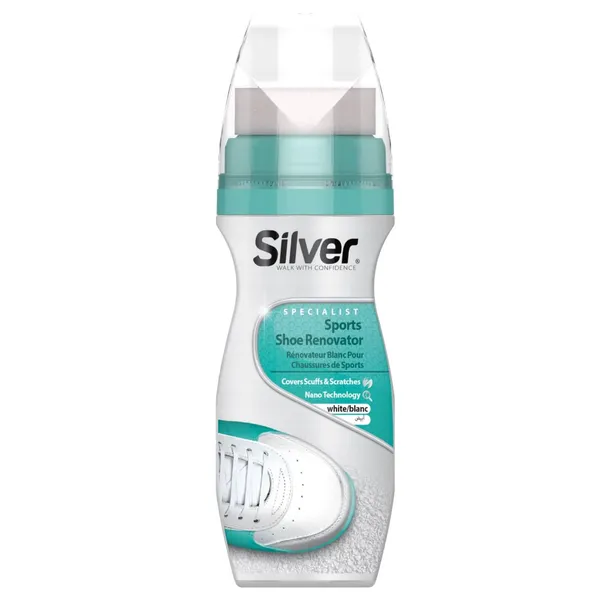 Puhastusvahend valgetele kingadele Silver 75ml