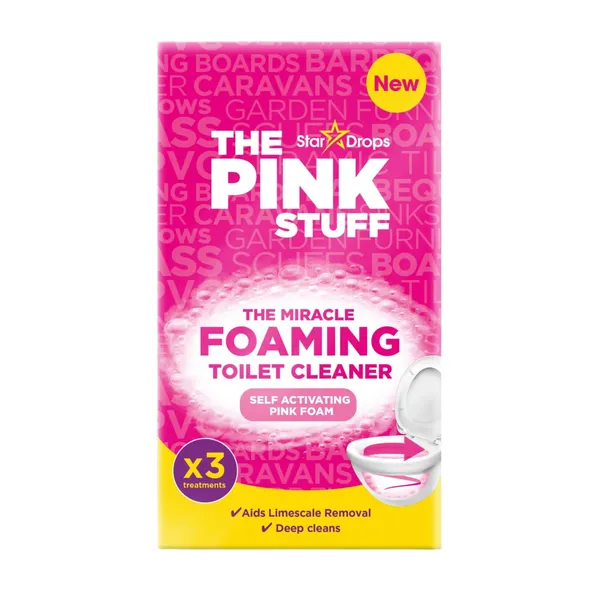 Puhastusvahend The Pink Stuff vahutav WC-pott 3x100g