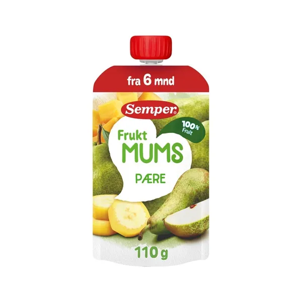 Püree Semper pirn-banaan-mango alates 6. kuust 110g
