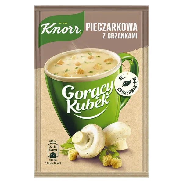 Šampiljonipüree kiirsupp, KNORR, 15g