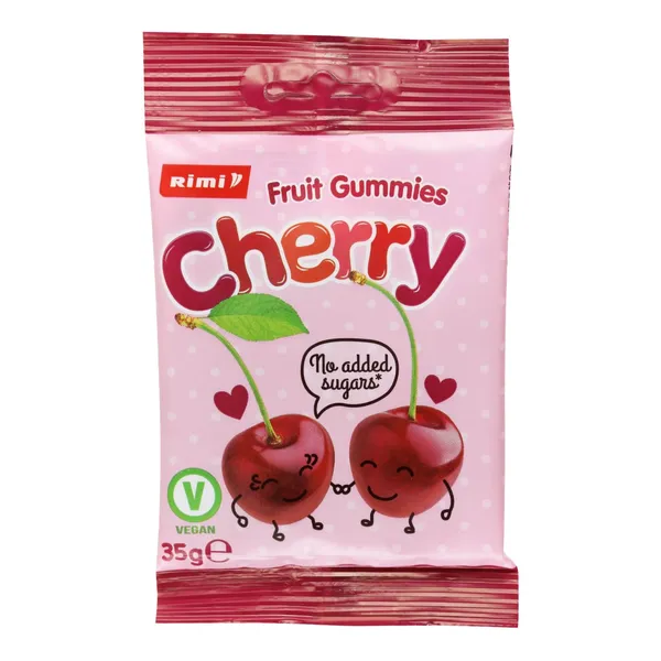 Augļu želejkonfektes Rimi ķiršu 35g