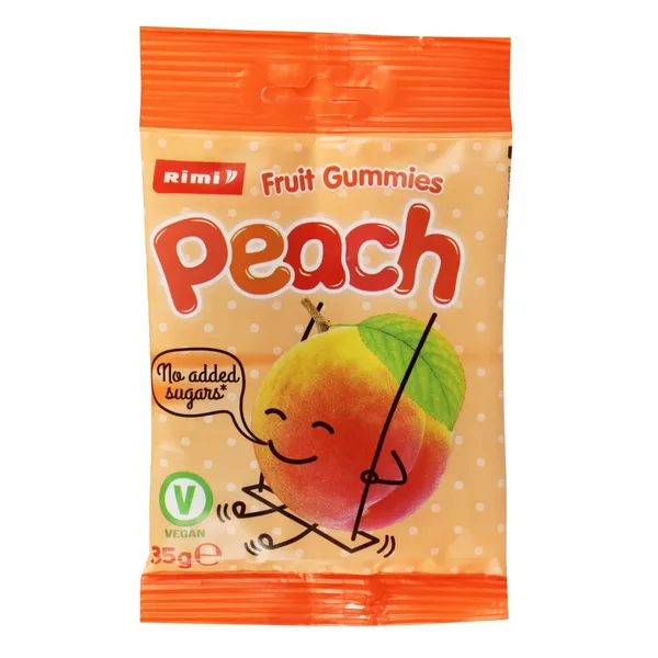 Augļu želejkonfektes Rimi persiku 35g