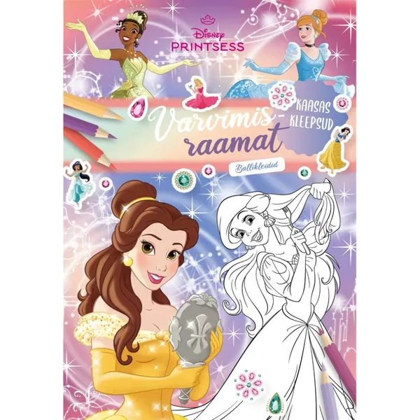 Raamat Disney Printsess. Värvimisraamat. Ballikleidid