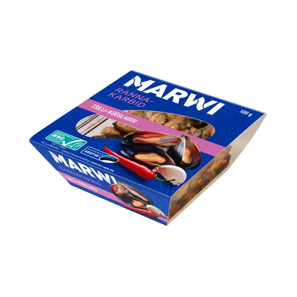 Rannakarbid tšilli-küüslaugu Marwi 100g