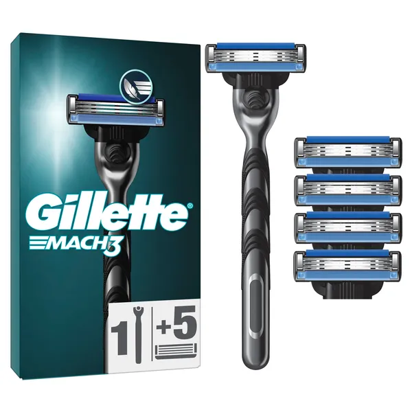 Raseerija Gillette Mach3 + 4 varutera