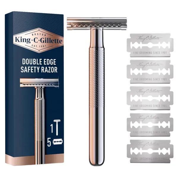 Raseerimisterad King C Gillette 5 tk. ja habemenuga 1 tk.
