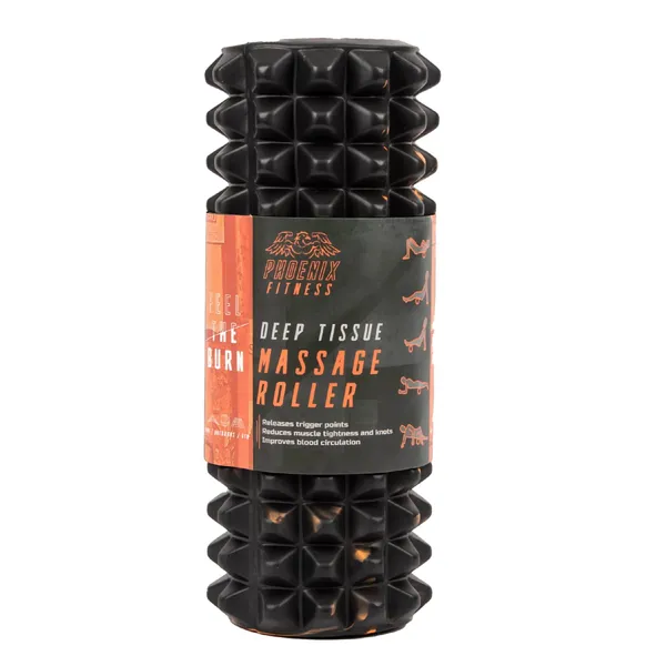 Riidest massaažirull Phoenix Fitness 14x14x35cm