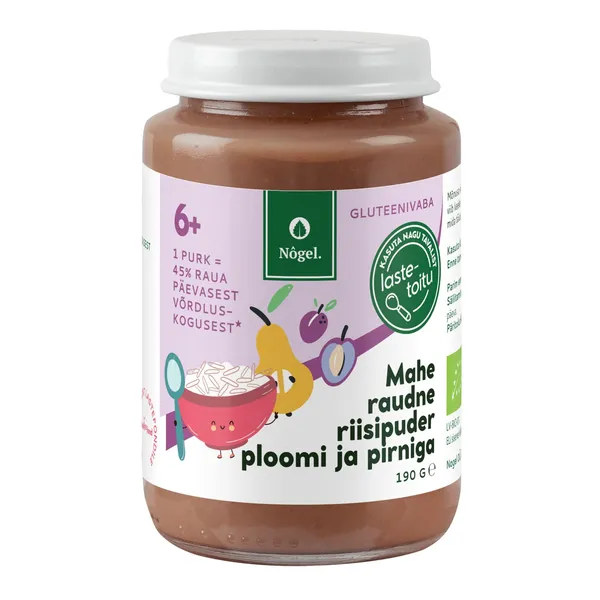Riisipuder rauaga ploomi-pirni Nogel öko 190g
