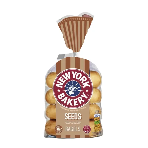 Rõngassaiad seemnetega New York Bakery 4tk 300g