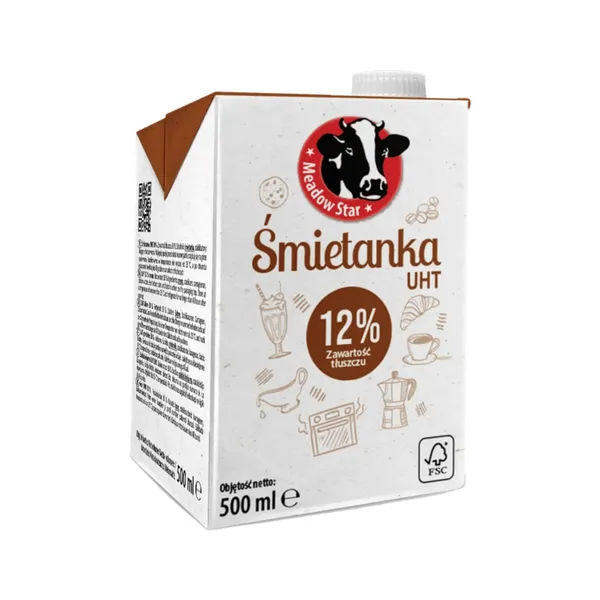 Rõõsk koor Meadow Star UHT 12% 500ml