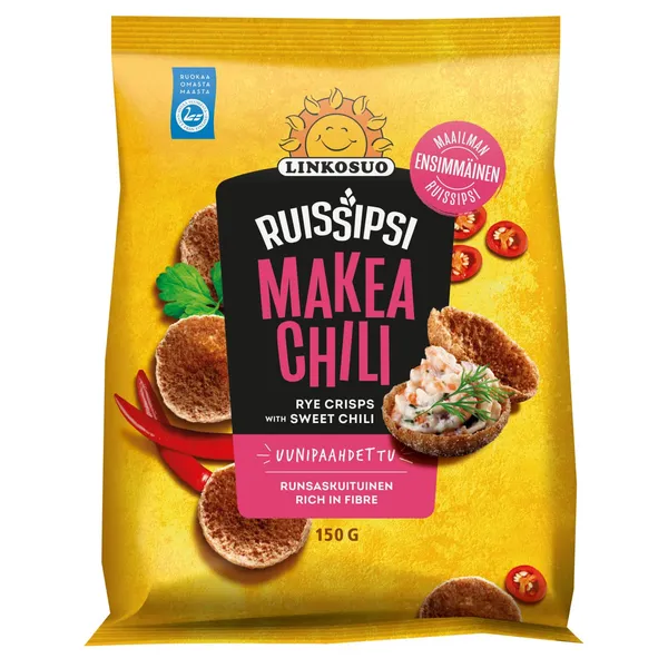 Rukki näkileivad magusa tšilliga Ruissipsi Linkosuo 150g