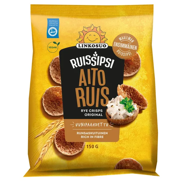Rukki näkileivad Ruissipsi Original Linkosuo 150g