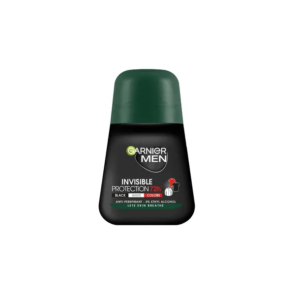 Rulldeodorant Garnier Mineral Invisible Black-White-Colors meestele 50ml