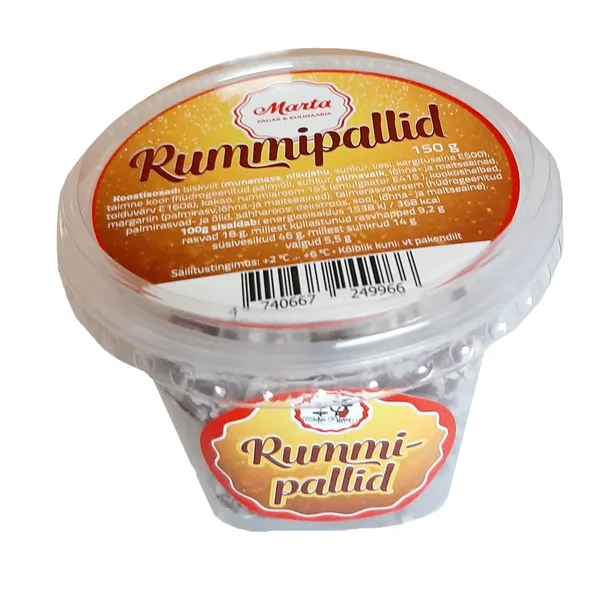 Rummipallid Marta Pagar 150g
