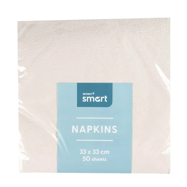 Salvrätikud Rimi Smart 33x33cm 50tk helebeež