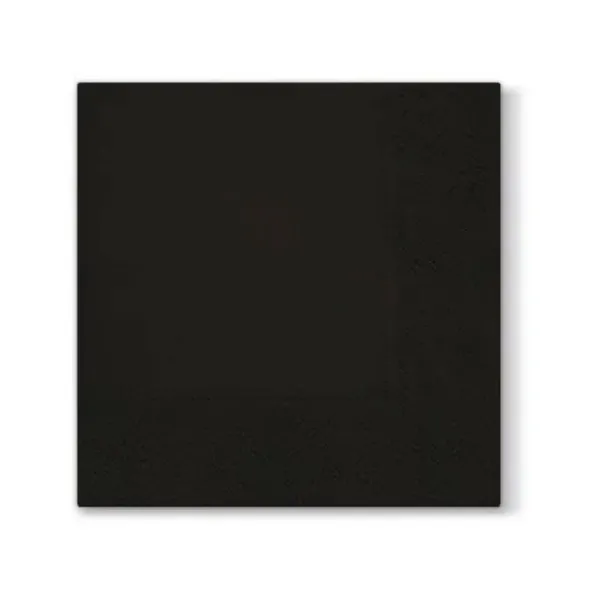 Salvrätikud Paw Unicolor 33x33cm, 3-kihti, 33x33cm, 20tk, must