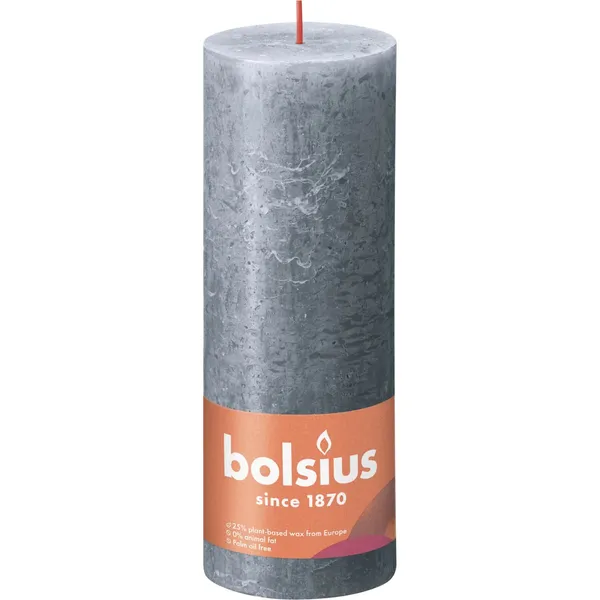 Sammasküünal Bolsius Rustic sinine, 19x7cm