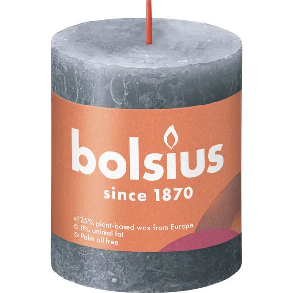 Sammasküünal Bolsius Rustic sinine, 8x7cm
