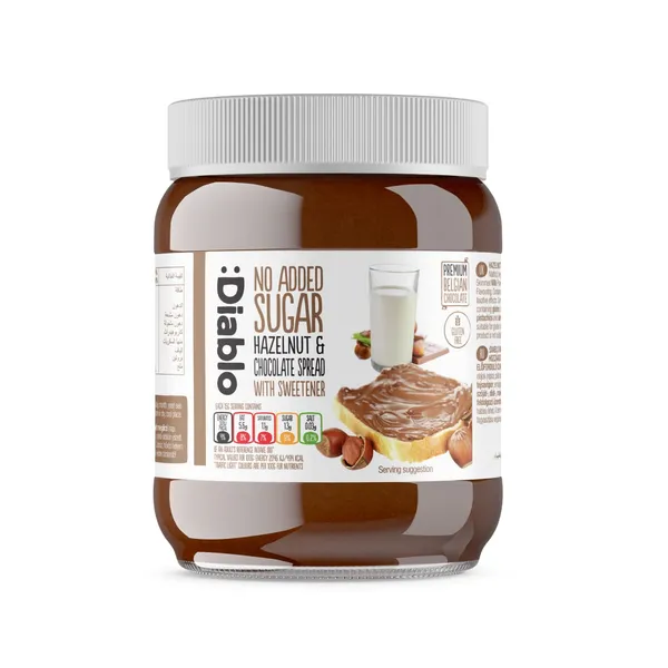 Lazdu riekstu krēms Diablo ar saldin. 350g