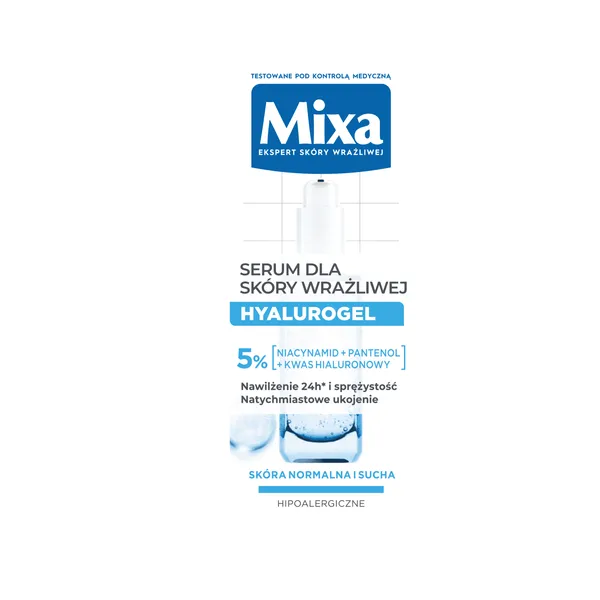 Seerum Mixa Hyalurogel tundlikule näonahale 30ml