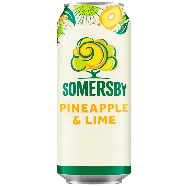 Sidrs Somersby ar anan.-laima garšu 4,5% 0,5l