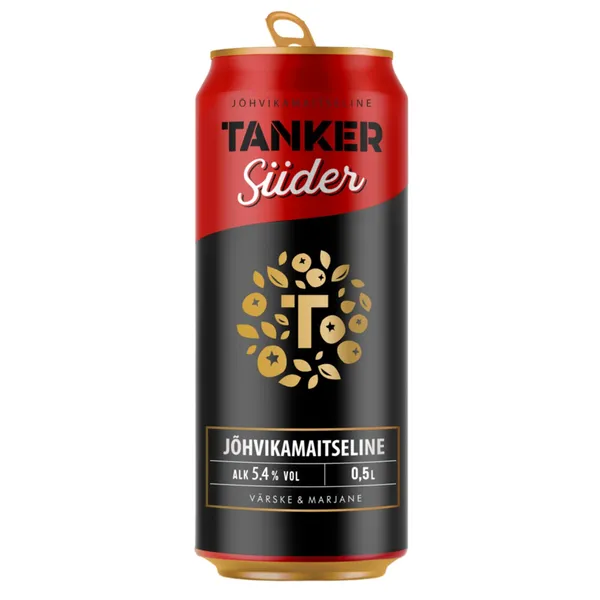 Siider Tanker Jõhvikamaitseline 5,4%vol 0,5l