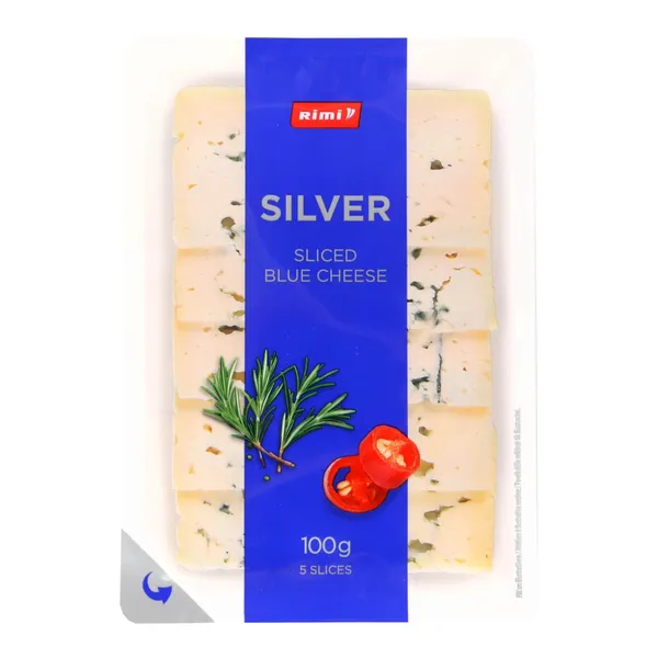 Sinihallitusjuust Silver viilutatud 50% Rimi 100g