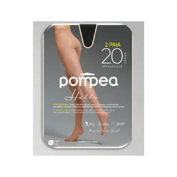 Sukkpüksid Pompea Hello 20x2pr nero XL