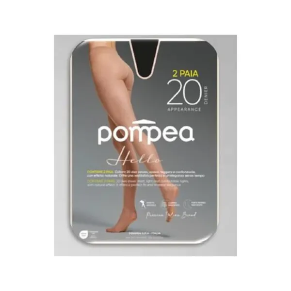 Sukkpüksid Pompea Hello 20x2pr polvere dorata 1/2-S