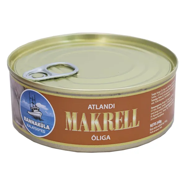 Skumbria õlis Rannaküla 240g