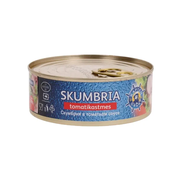 Skumbria Tomatikastmes 300g/240g